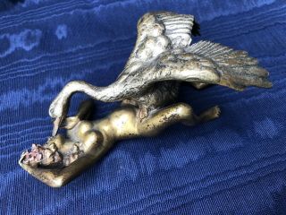 Fine & Erotic Vienna Bronze Leda & Swan Circa 1910 Art Nouveau Austria Rare