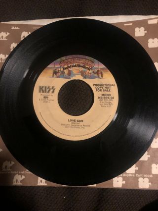 Nm 1977 Kiss Love Gun Promo 45rpm W/ppr Slv