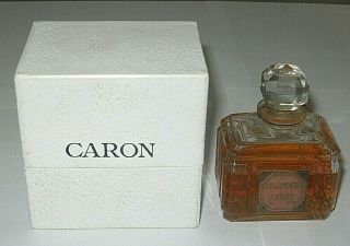 Vintage Caron Baccarat Style Bellodgia Perfume Bottle & Box 2 Oz 2/3 Full