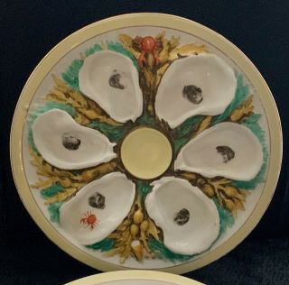 RARE 19TH.  CENTURY ANTIQUE UNION PORCELAIN (UPW) OYSTER DISHES 3