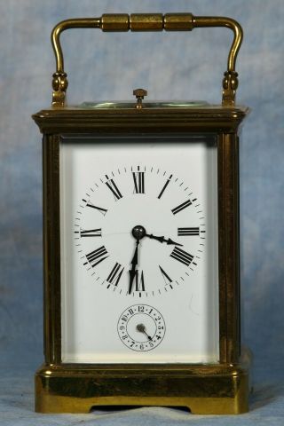 Antique French Carriage Clock Petite Sonnerie Quarter Repeater & Alarm