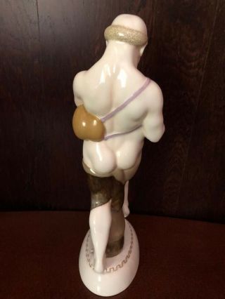 Antique German KPM Porcelain Figurine Of Arab With Bagpipe By A.  Amberg 1915 3