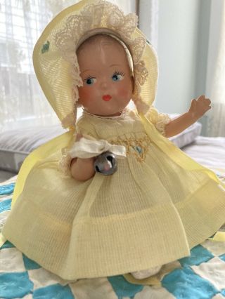 Vintage Minty Vogue Toddles Doll Sunshine Baby And Layette Pre Ginny Crib Crowd