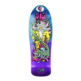 Santa Cruz Jason Jessee King Neptune Reissue Skateboard Deck Nos Blue Purple