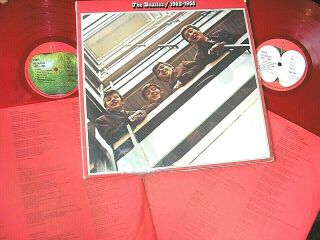The Beatles - 1962 - 1966,  Rare Orig 1978 Uk Red Vinyl Double - Lp / Inners