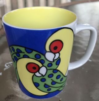 Variations By Fitz And Floyd 1979 Japan Cup Mug Parrots