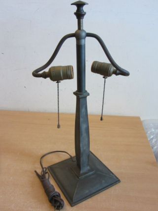 Antique Bradley & Hubbard B&h Mission Arts & Crafts Table Lamp Base 147