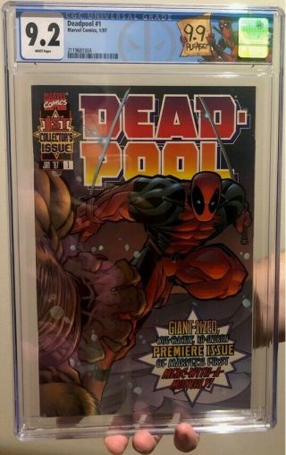 Deadpool 1 - Marvel 1997 - Cgc 9.  2 - 1st Deadpool Ongoing And 1st Blind Al