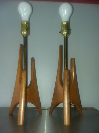 MCM Vintage Table Lamps Mid Century Modern 50s 60s 3