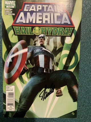 Marvel Captain America Hail Hydra 1 Stan Lee Signed Autographed Comic W/coa