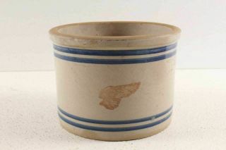Antique Red Wing Stoneware Crock Pantry Jar Wing Decorated