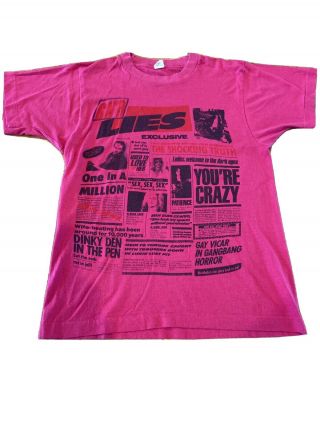 Vintage Guns N’ Roses Lies Shirt Rare Single Stitched Axl Rose Slash Size M