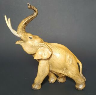 Antique Large Ceramic Pottery Figure Elephant Signed Guido Cacciapuoti