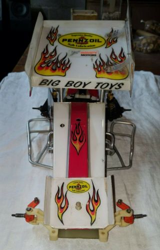 Rare Vintage Big Boy Toys Sprint Car w/ Team Pit Stop Chain Drive Trans.  RC10 2