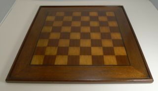 Large Antique English Chess Board C.  1900