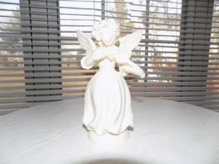Vintage A.  Santini " Angel Playing Violin " Sculpture Italy