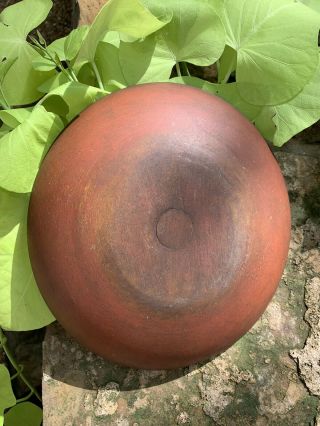 Antique Primitive Treen Wooden Bowl Orig Paint
