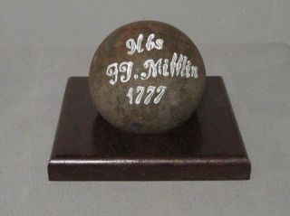 1777 Revolutionary War Cannonball 9 Lb Philadelphia,  Pa Siege Of Ft.  Mifflin