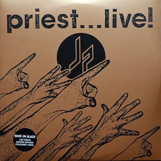 Judas Priest - Double " Live " Back On Black Color Vinyl.