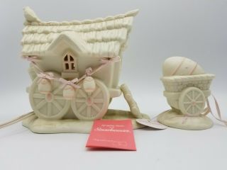 Dept.  56 Snowbunnies Springtime My Woodland Wagon At Robin Nest Thicket Lighted