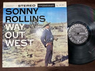 Sonny Rollins Way Out West Contemporary Lax 3010 Stereo Japan Lp
