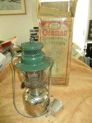 Vintage Coleman Lantern Model 242C Dated June 1949 w.  orig box & No 