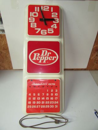 Dr Pepper Wall Clock Vintage Advertising Clock