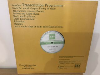 Bbc Transcription Top Of The Pops.  (850).  1981.  Record & Printed Schedule.