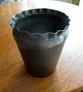 Arts And Crafts Copper Vase By Albert Berry