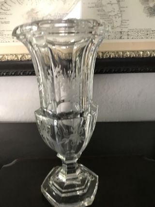 Tiffany & Co.  Vintage Crystal Vase.