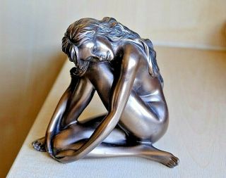 A Veronese Bronze Effect Figure Of A Nude Woman Girl 2002
