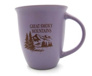 Great Smoky Mountains Lavender Purple Travel Souvenir Coffee Tea Cup Mug
