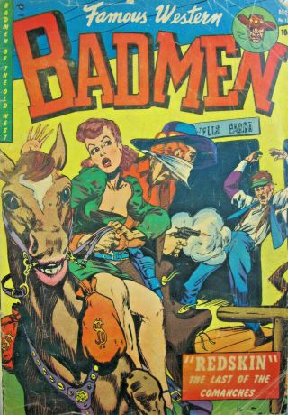 Famous Western Badmen 13 Youthful Magazines Comic Golden Age 1952 Vg,  Western