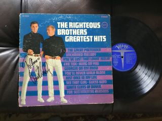 Verve Records The Righteous Brothers Greatest Hits Signed By Bill Medley
