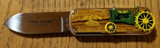 Franklin Texaco John Deere 1934 Model A Tractor Collector Knife With Case