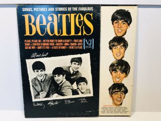 The Beatles " Songs,  Pictures,  And Stories " Flip Top Cover Vj 1092 Vjlp 1062 1964