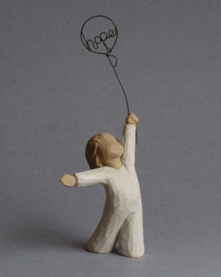Sweet Hope Figure/ornament Willow Tree Designs Susan Lordi Child/balloon