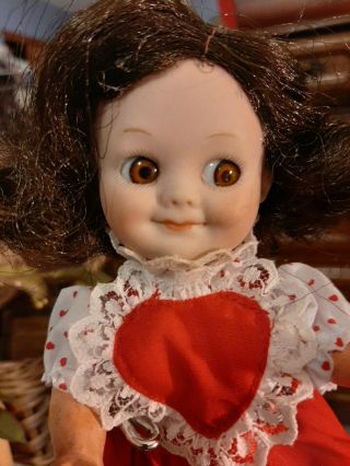 Antique 10 " Am 323 " Googly " Bisque Head Doll On Papier Mache Body In ❤ - Dress