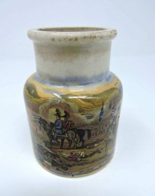 Rare " The Battle Of The Alma " Crimea War - Pratt Ware Paste Jar,  C.  1860