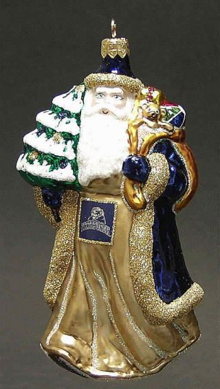 Slavic Treasures Pittsburgh Panthers Santa Ornament