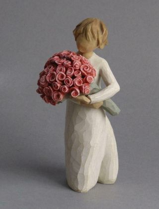 Sweet Abundance Figure/ornament Willow Tree Designs Susan Lordi Red Roses Love