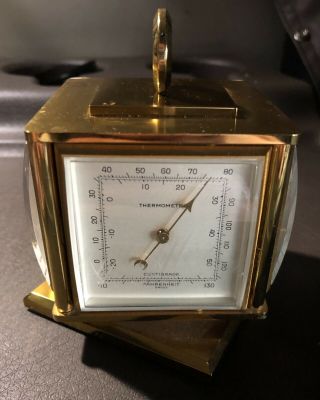 Vtg Swiss Relide Weather Station 8 Day Clock 15J,  Thermometer,  Barometer,  Hygromete 2