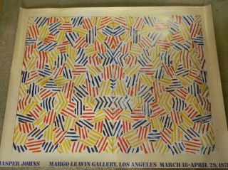 Jasper Johns 1978 Vintage Exhibition Poster @ Margo Leavin Gallery Corpse Mirror
