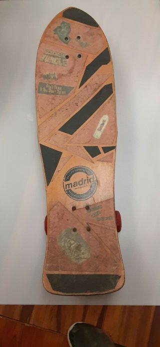 1987 Mike Smith Long Deck Board Madrid Skateboard Santa Cruz Peralta Complete