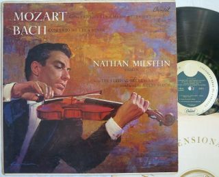 Capitol P8362 Lp Mozart Concerto No.  5 Bach Concerto No.  1 Nathan Milstein D1/d1