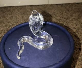 Swarovski Crystal Cobra Snake Figurine