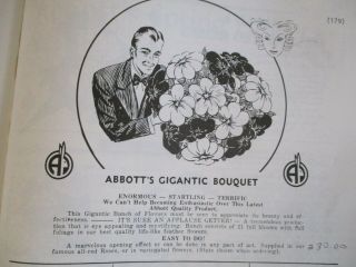Vintage Abbott Magic GIANT Bouquet of Flowers (21 Blooms) 3