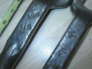 2 vintage American Bridge Co.  Spud Wrenches A B Co.  Ironworkers 3/4 & 7/8 3