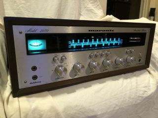 Marantz 2230 Receiver Vintage Stereo W/ Cabinet - Need Extensive Work.  Plays