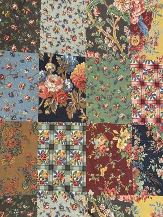 Vintage Ralph Lauren Darby Queen Flat And Fitted Sheet Set Patchwork Floral